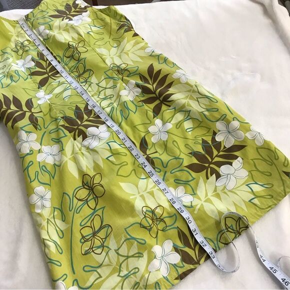 Shannon Marie sleeveless green tropical print dress size XL - Picture 7 of 8